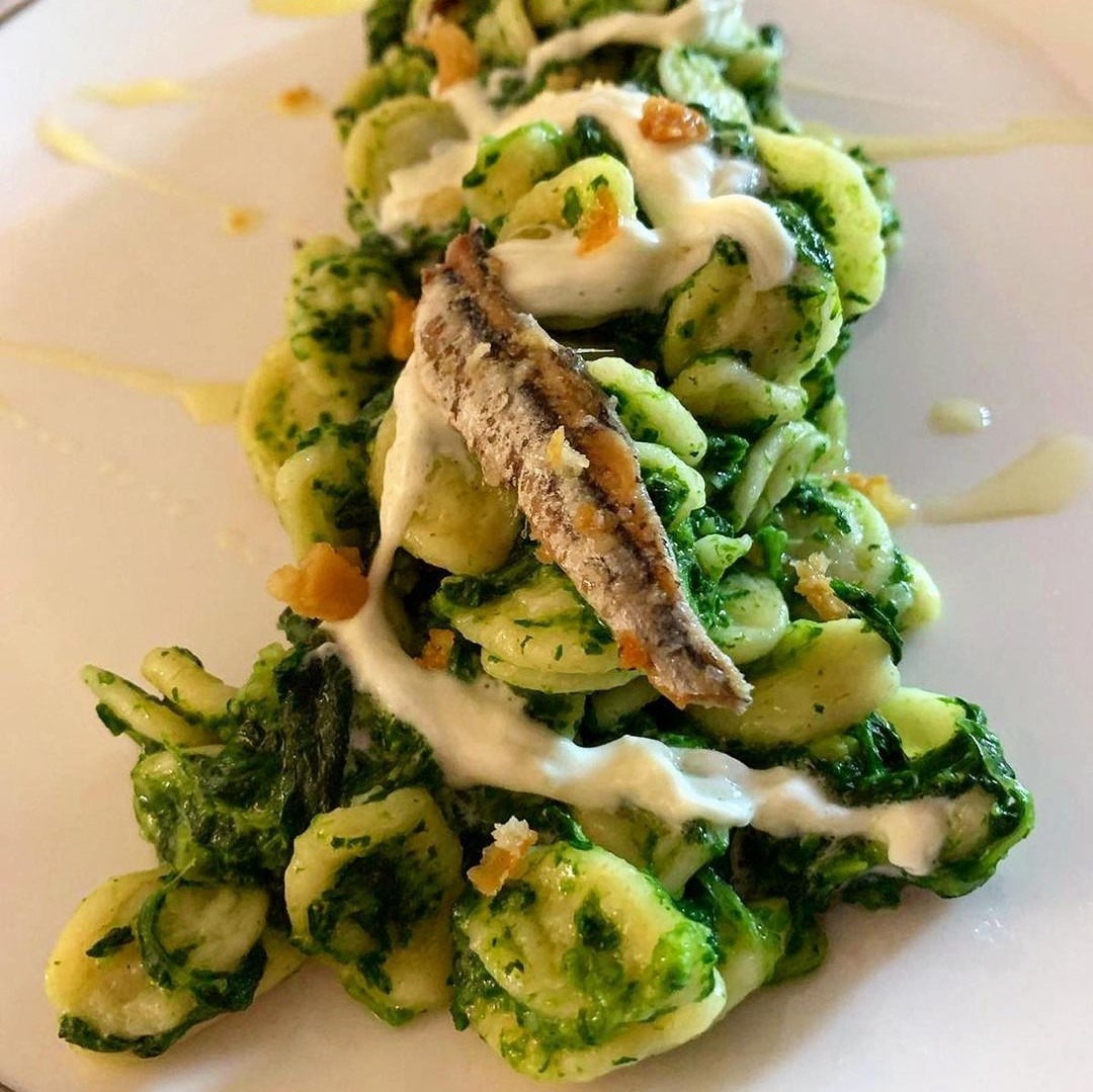 orecchiette cime di rapa e acciughe